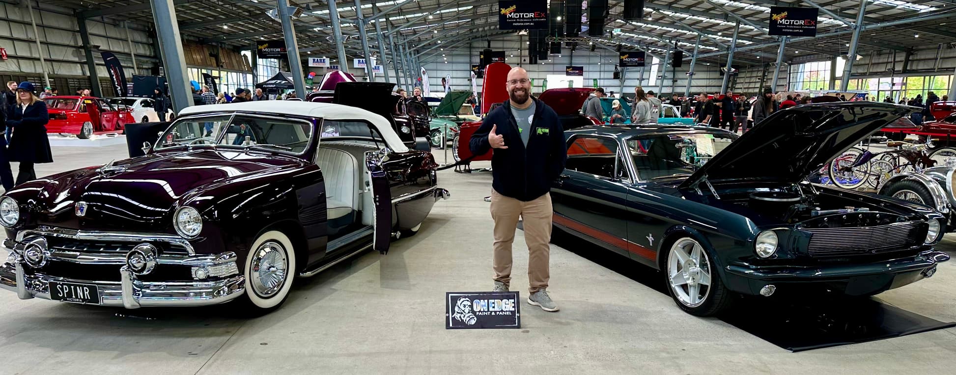 Michael with his custom builds